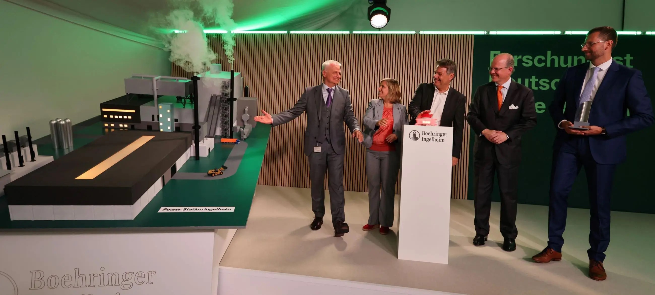 Ingelheim biomass plant inauguration