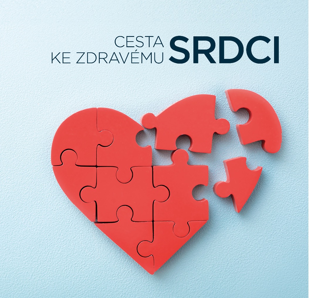 Srdce složené z dílků puzzle s nápisem Cesta ke zdravému srdci