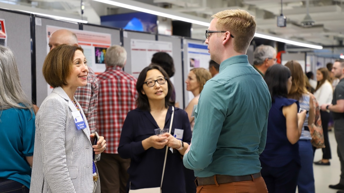 Rachael Widener, Director of Alliance Management Animal Health, and Xiaoping Cui, Head of Strategic Partnering, Animal Health at a University of Georgia and Boehringer Ingelheim Science Exchange event