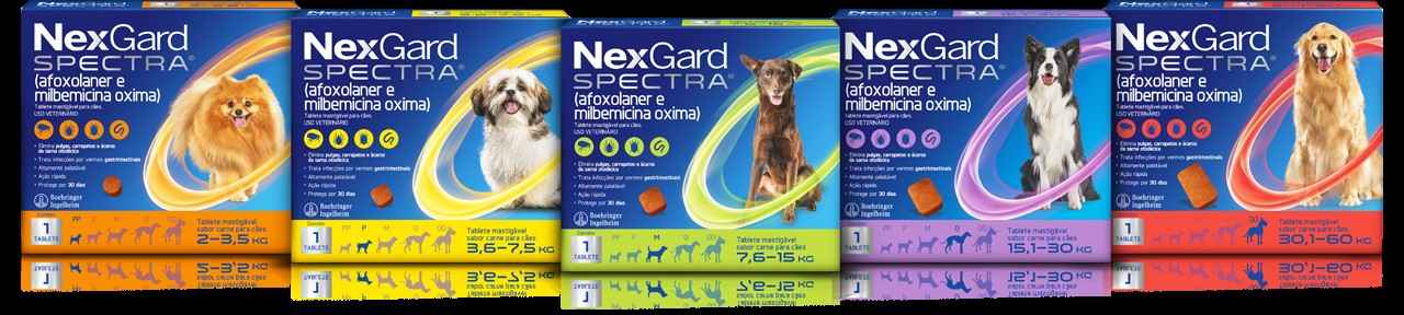 NexGard Spectra® faz parte da linha nº 1 do mundo contra pulgas e carrapatos*