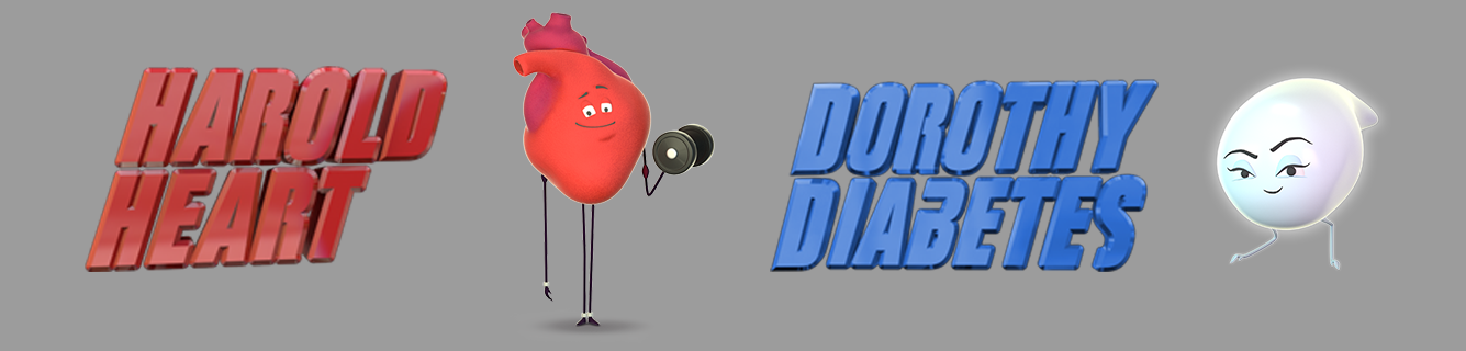 Harold Heart and Dorothy Diabetes