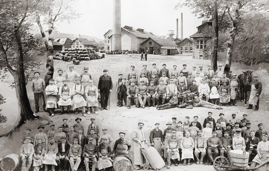 photo of boehringer ingelheim employees in 1885