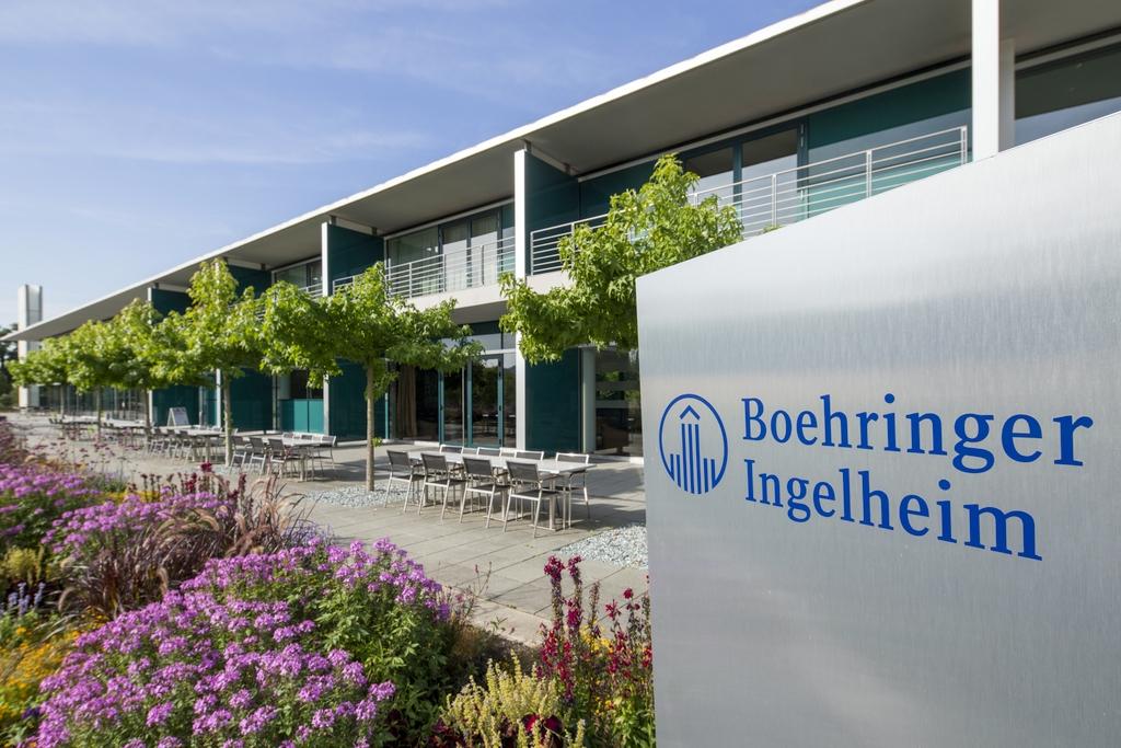 front of a boehringer ingelheim facility